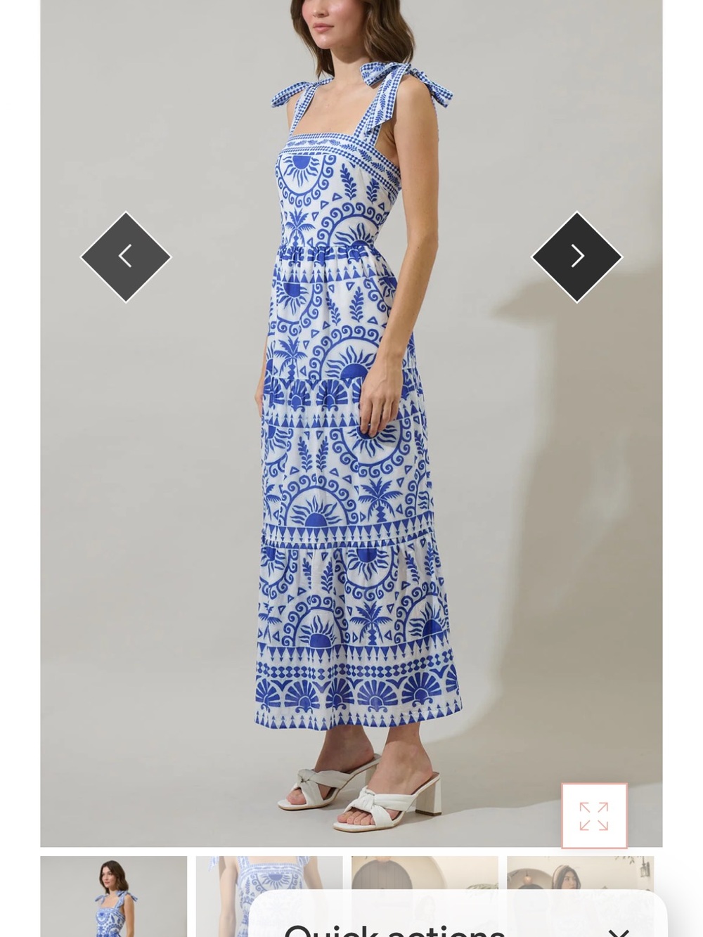 Sugarlips Rivera Tropics Emely Tiered Maxi Dress